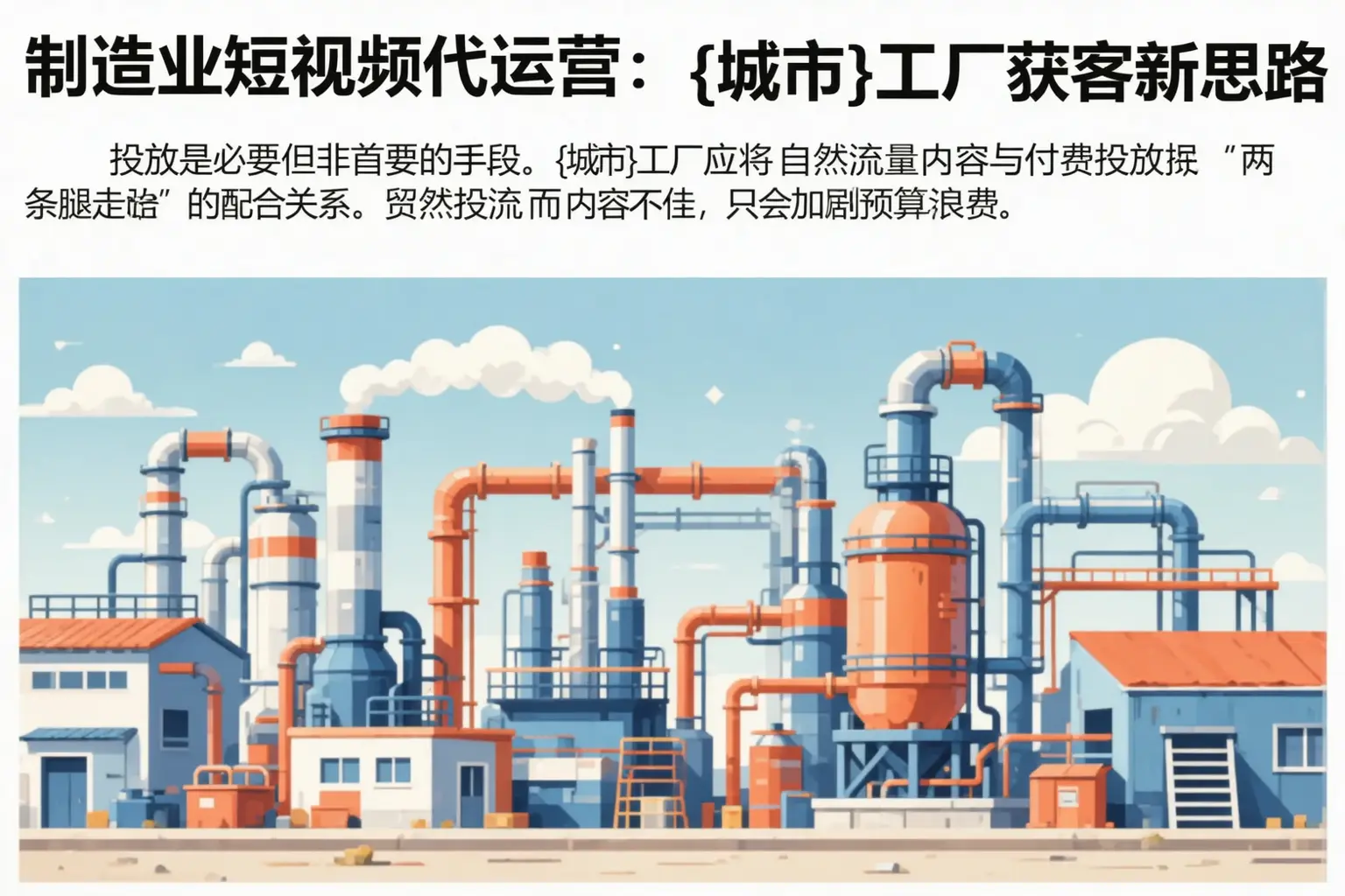 制造业短视频代运营：合阳工厂获客新思路